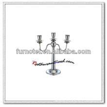 T201 H315mm acero inoxidable 3 cabezas candelero